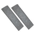 2 pieces of car seat belt cover made of velor, suitable for all cars / Model GTC300  - Grey Color