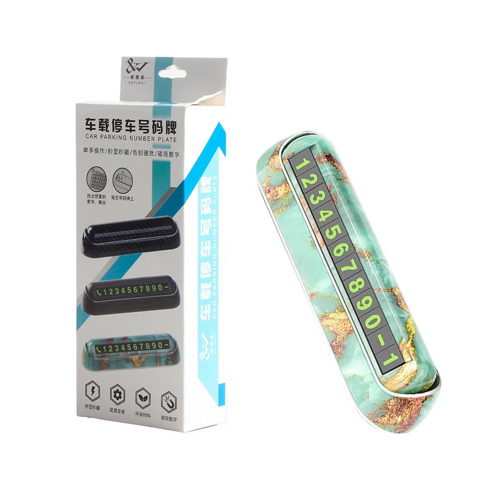 asds6a465cxz4v564xc65v car parking number plate is attached to the car dashboard for easy and quick access - Model HT-902 / Multi Color - Image 1