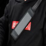 2 pieces of leather car seat belt cover, suitable for all cars / Model GTC200 - Grey * Black Color - Image 2