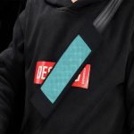2 pieces of car seat belt cover made of velor, suitable for all cars / Model GTC300  - Turquoise * Black Color - Image 3