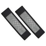 2 pieces of car seat belt cover made of velor, suitable for all cars / Model GTC300  - Grey * Black Color