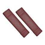 2 pieces of leather car seat belt cover, suitable for all cars / Model GTC200 - Dark Red Color