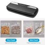 Vacuum Food Sealer and emptying air inside bags to preserve food and meat / model QH-0301 - Image 2
