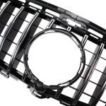 Car front grille compatible with Mercedes E W213 Model 2016-2019 GT / Chrome Color - Image 2