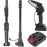 Cordless electric saw 20 volts for cutting wood and trees, adjustable 5 levels / Model F007-1