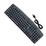 Wired keyboard with USB port, Arabic-English, convenient and comfortable for the eyes / Model H-8168