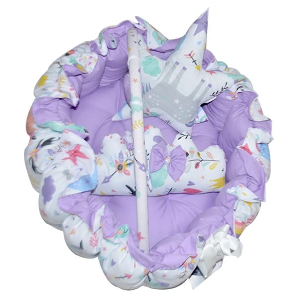 Newborn baby bed, cotton stuffed with fiber, for the child’s comfort while sleeping or relaxing / Model BJG40