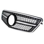 Car front grille compatible with Mercedes E W212 Model 2009 - 2013 / Diamond Chrome Color