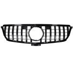 Car front grille compatible with Mercedes ML W164 Model 2005-2008 GT / Black Color - Image 5