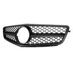 Car front grille compatible with Mercedes CW205 Model 2015-2018 AMG Without Camera Hole / Black Color