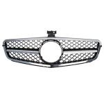Car front grille compatible with Mercedes CW204 From Model 2008 to 2014  / AMG Chrome Color - Image 2