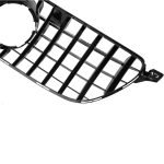Car front grille compatible with Mercedes GLE 166 Model 2016-2019 GT / Black Color - Image 3