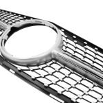 Car front grille compatible with Mercedes CW204 Model 2008-2014 / Diamond Full Black Color - Image 2