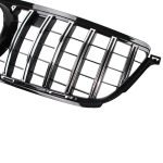 Car front grille compatible with Mercedes ML W166 Model 2013-2015 GT / Chrome Color - Image 3
