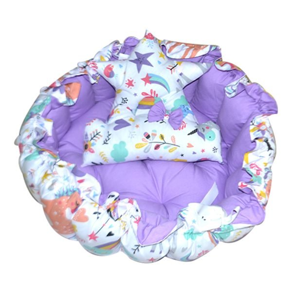 Newborn baby bed, cotton stuffed with fiber, for the child’s comfort while sleeping or relaxing / Model BJG20