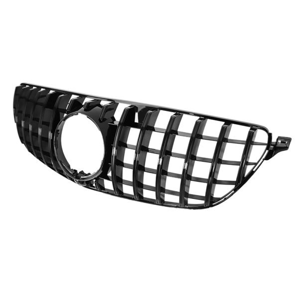 Car front grille compatible with Mercedes GLE 166 Model 2016-2019 GT / Black Color