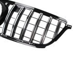 Car front grille compatible with Mercedes ML W164 Model 2005 - 2008 GT / Chrome Color - Image 4