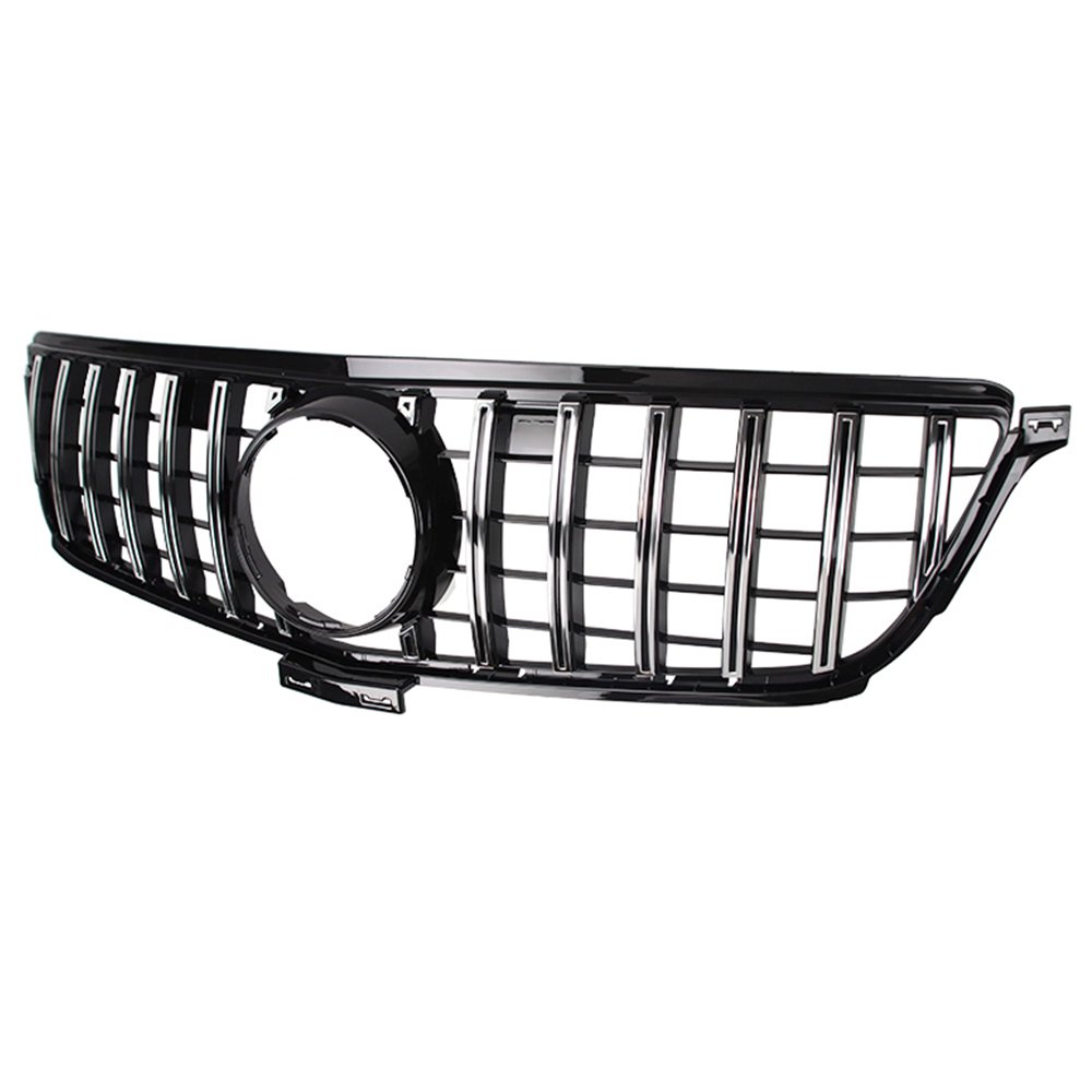 sad45wq64d56wq4dwq Car front grille compatible with Mercedes ML W164 Model 2005 - 2008 GT / Chrome Color - Image 1