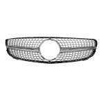 Car front grille compatible with Mercedes E W207 Model 2013-2017 / Diamond Black Color