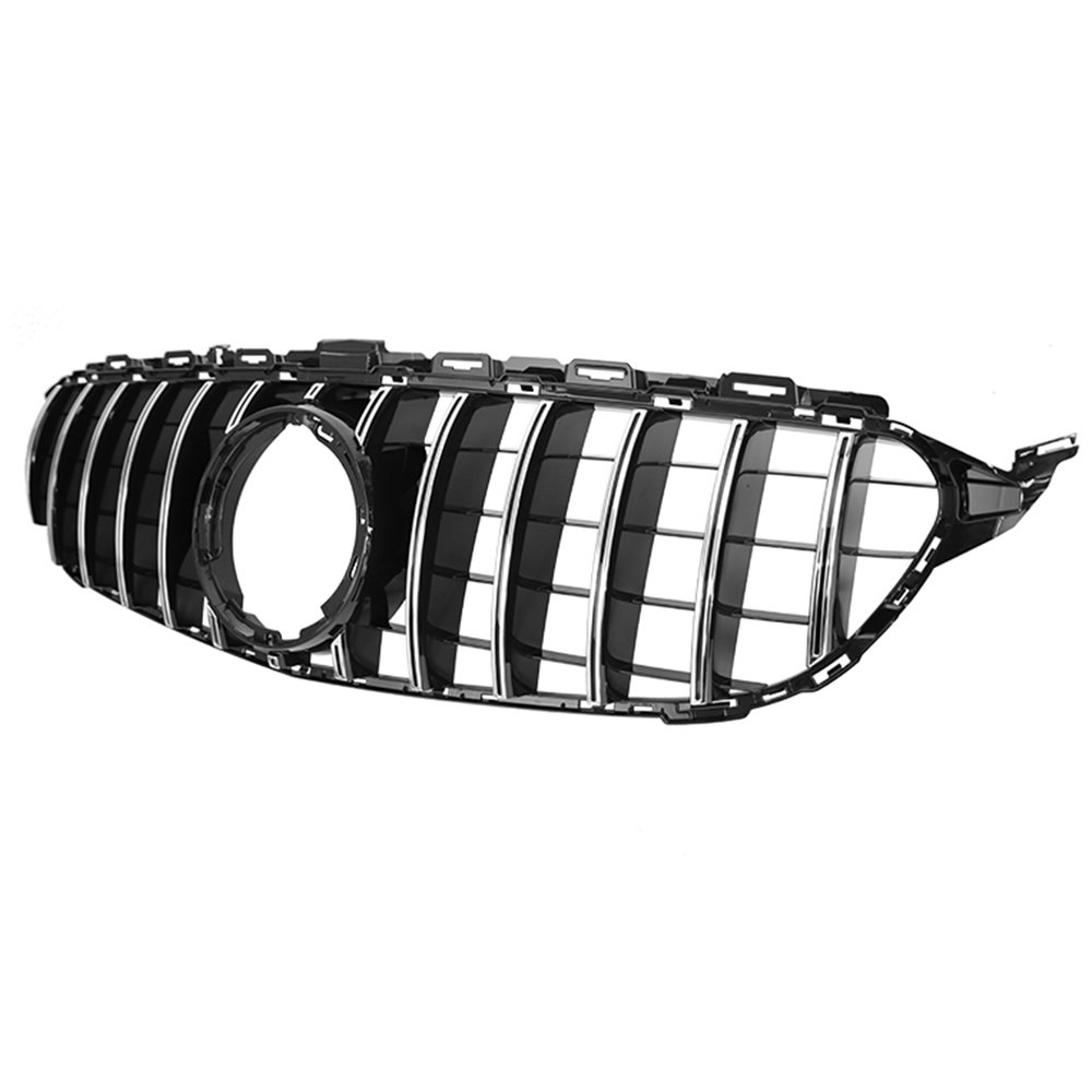 sad5464s56d4sa564d6 Car front grille compatible with Mercedes CW205 Model 2015-2018 With Camera Hole / Chrome Color - Image 1