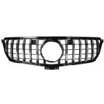 Car front grille compatible with Mercedes ML W164 Model 2005 - 2008 GT / Chrome Color - Image 5