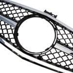 Car front grille compatible with Mercedes CW204 From Model 2008 to 2014  / AMG Chrome Color - Image 3