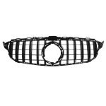 Car front grille compatible with Mercedes CW205 Model 2019-2021 GT With Camera Hole / Black Color - Image 5