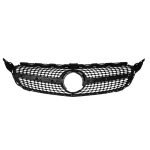 Car front grille compatible with Mercedes CW205 Model 2019-2021 Without Camera Hole / Diamond Chrome Color - Image 5