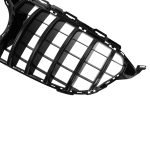 Car front grille compatible with Mercedes CW205 Model 2015-2018 GT Without Camera Hole / Black Color - Image 5