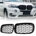 ⁦2 قطعة من الشبكة الامامية لسيارة BMW E90 05-08 / لون اسود لامع⁩ - الصورة ⁦6⁩