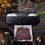 Vacuum Food Sealer and emptying air inside bags to preserve food and meat / model QH-0301 - Image 6