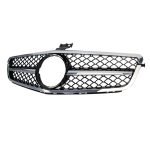 Car front grille compatible with Mercedes CW204 From Model 2008 to 2014  / AMG Chrome Color