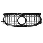 Car front grille compatible with Mercedes GLA H248 Model 2020- GT / Chrome Color - Image 2