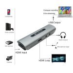 4K Laptop Convert from USB to HDMI output - microphone - headphone / equipped with HDMI input  Model KJB5 - Image 2
