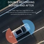 ⁦اوكا داش كاميرا  للسيارة بدقة 1080  رؤية ليلية بالاشعة تحت الحمراء ومستشعر / موديل BGV200⁩ - الصورة ⁦6⁩