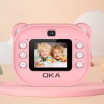 OKA Instant photo printing camera with thermal printer for children - Model JK10 / Pink Color - Image 5