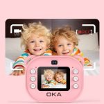 OKA Instant photo printing camera with thermal printer for children - Model JK10 / Pink Color - Image 8