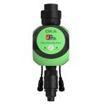 Water irrigation regulator equipped with an automatic control unit via mobile phone to control the irrigation of land and agricultural gardens and a rain sensor / Model TRT70