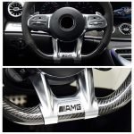 Steering wheel Frame Compatible with most Mercedes cars / Silver Color