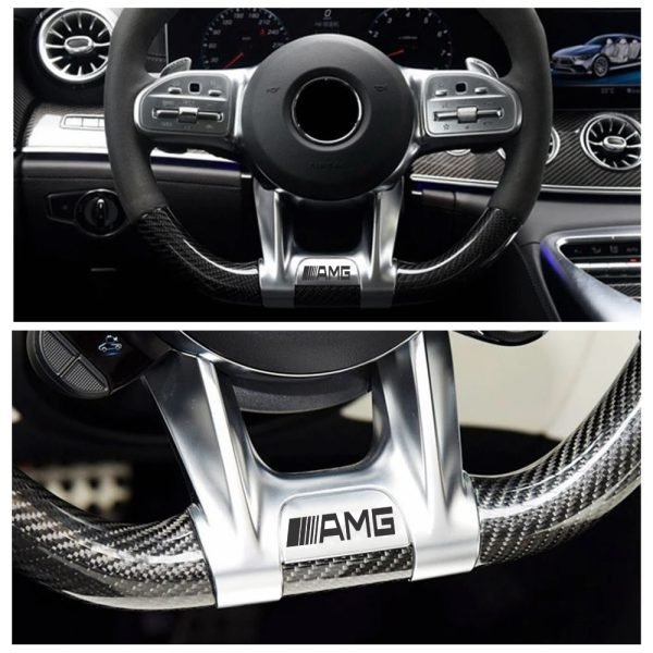 Steering wheel Frame Compatible with most Mercedes cars / Silver Color