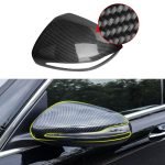 Car mirror covers compatible with Mercedes GLC & E & C / Carbon Color