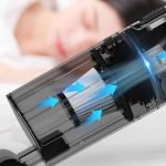 ⁦مكنسة كهربائية محمولة لاسلكية للسيارة والمنزل قابلة لإعادة الشحن 7.4V - 2500mAh - 10000Pa / موديل 8001 - لون اسود⁩ - الصورة ⁦4⁩