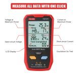 Solar PV Multimeter - Solar MPPT Meter with Ultra Clear Large LCD Display Smart MPPT Open Circuit Voltage Troubleshooting Aid Tool for Solar PV Tester 800W /Model FB673PV - Image 2