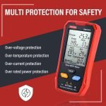 Solar PV Multimeter - Solar MPPT Meter with Ultra Clear Large LCD Display Smart MPPT Open Circuit Voltage Troubleshooting Aid Tool for Solar PV Tester 800W /Model FB673PV - Image 3