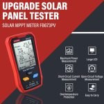 Solar PV Multimeter - Solar MPPT Meter with Ultra Clear Large LCD Display Smart MPPT Open Circuit Voltage Troubleshooting Aid Tool for Solar PV Tester 800W /Model FB673PV - Image 6