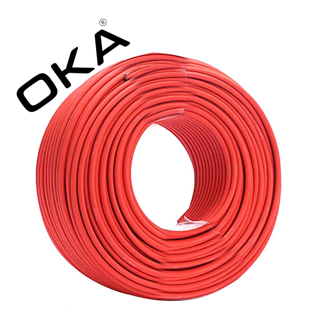 DHSJsahdjhjkhjkbbbbnm,jdywqudwqtwqwq (1) OKA High Quality 100M Single Core 6mm Solar PV DC Cable / SSF Model – Red - Image 1