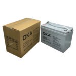 OKA Solar Cell Gel Battery Made of High Quality Material 12V – 100Ah