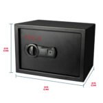 ⁦اوكا خزنة نقود ديجيتال الكترونية مقاومة للحريق والسرقة مع قفل مركب وبصمة اصبع ( Biometric Lock ) 25 * 35 * 25 سم/  10.3 كجم – موديل 44B20⁩ - الصورة ⁦5⁩