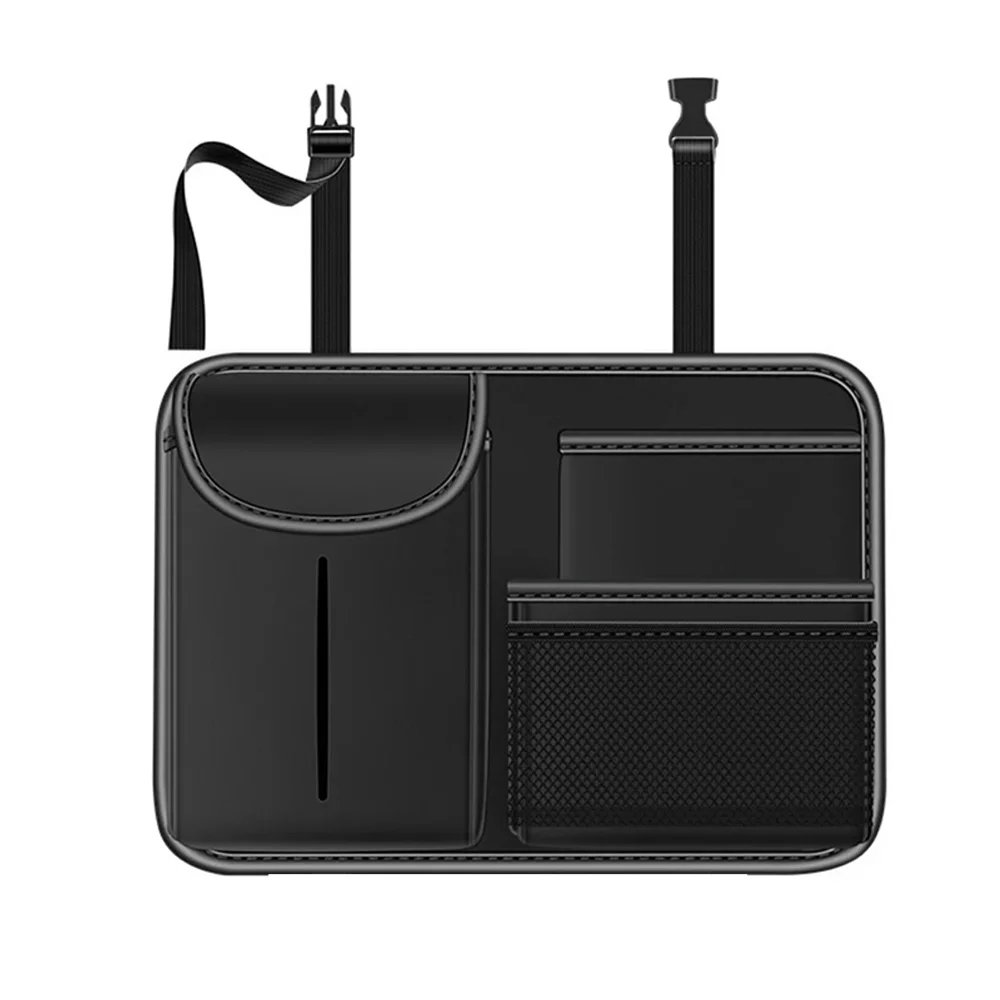 adfgfdgfsdg Multifunctional Car Back Seat Storage Bag Organizer / Model RRE10 – Black Color - Image 1