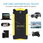 Power Bank 82800 mAh Multi-use with car air blower featuring 4 USB outputs for charging devices / Yellow Color JX19-TM19 - Image 2